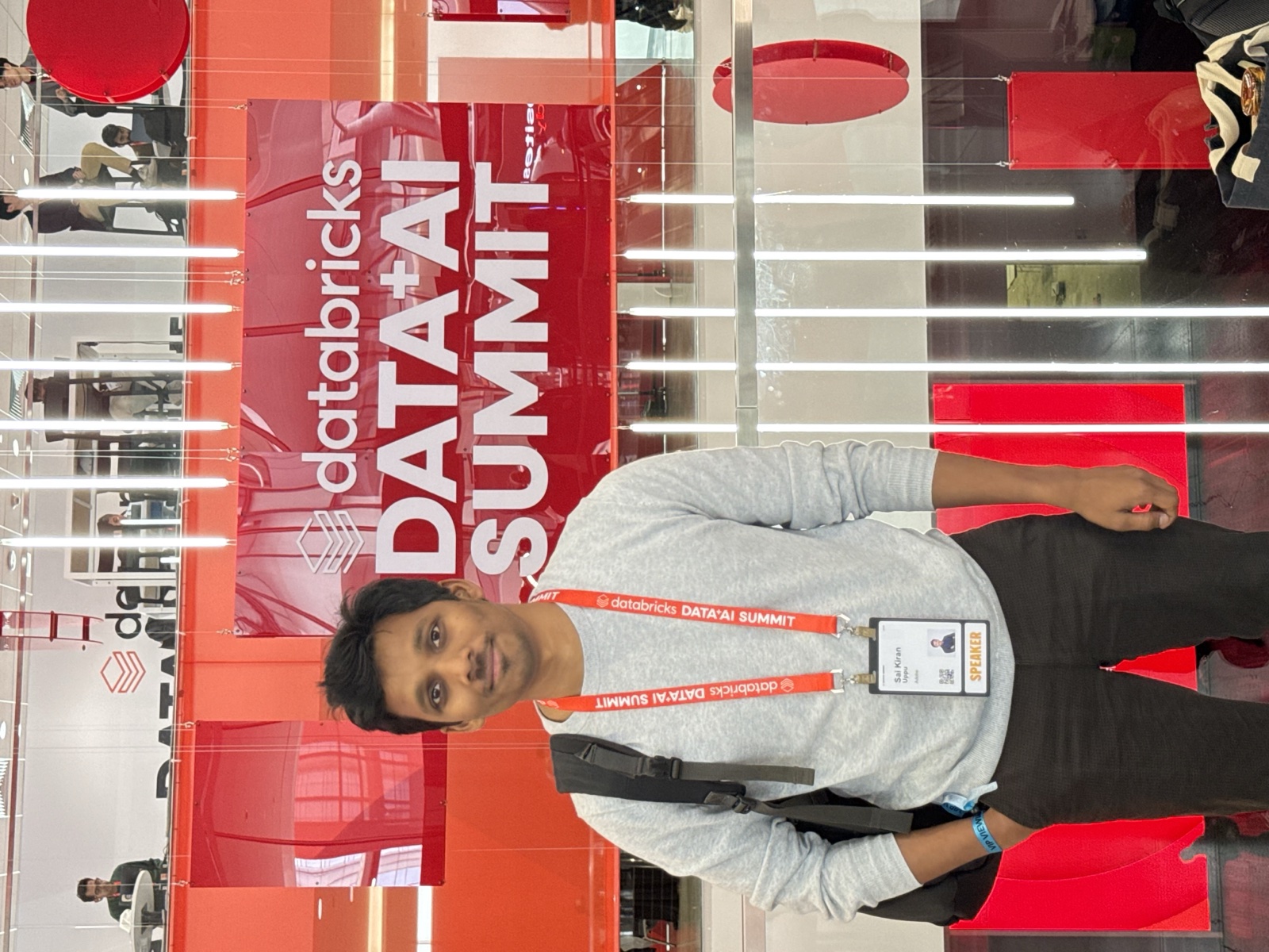 Speaker badge at Databricks Data + AI Summit 2026