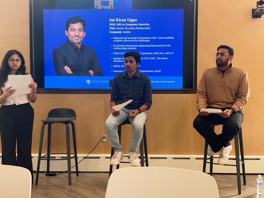 JHU Security Metamorphosis 2026 panel in session at the Imagine Center