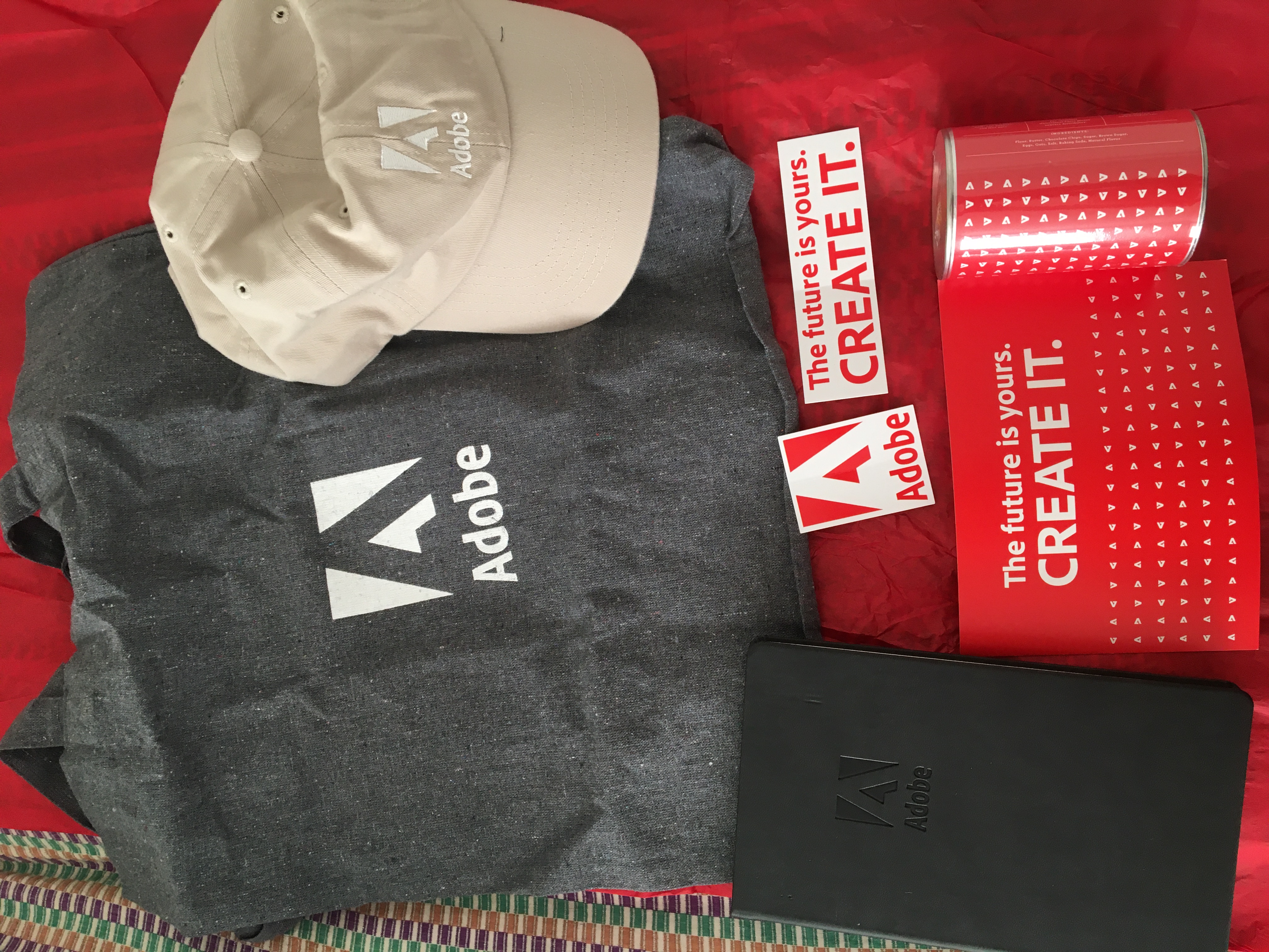 Adobe internship swag