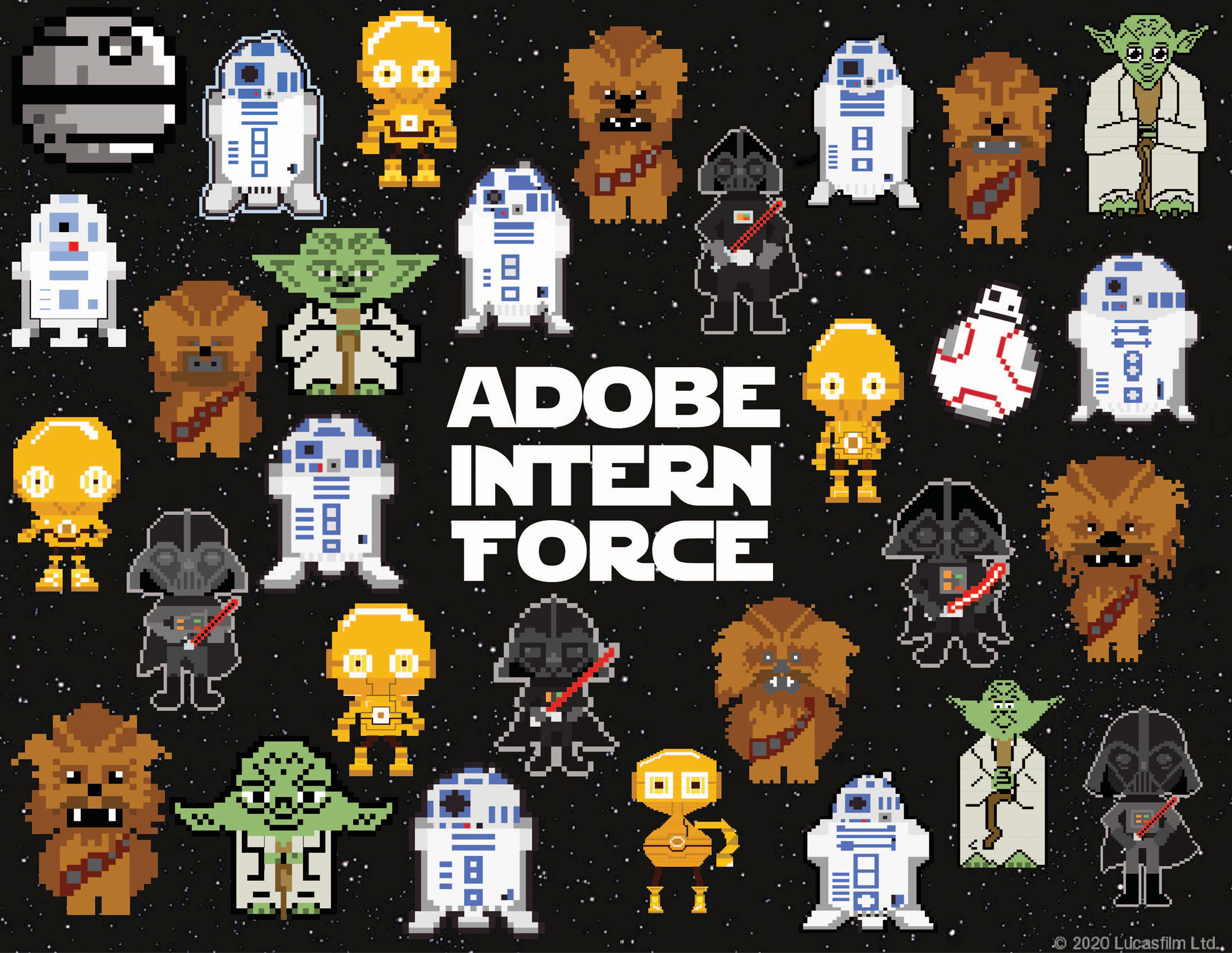 Pixel art intern event