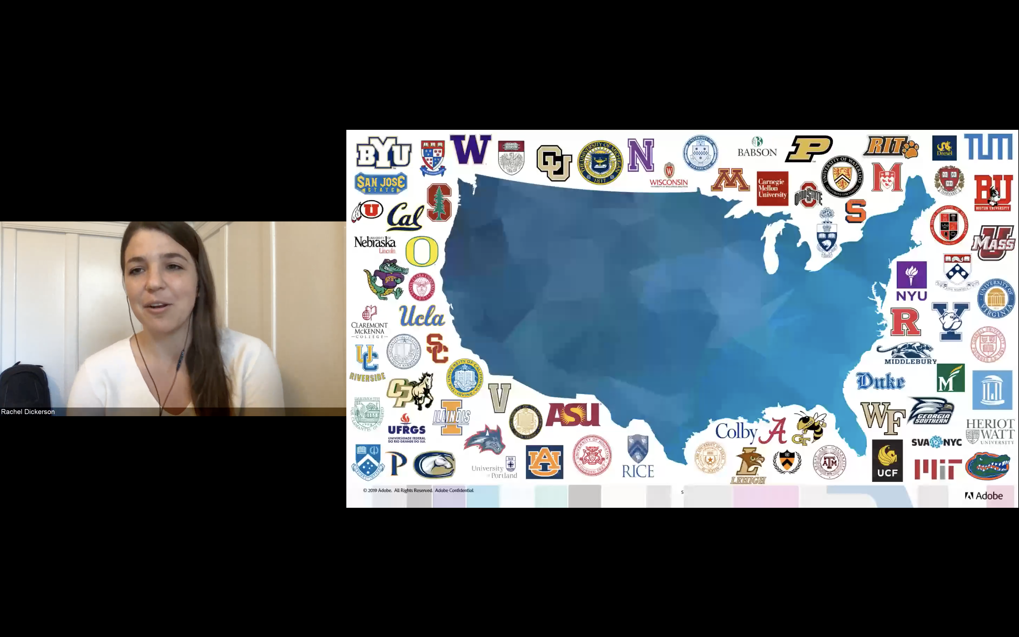 Universities represented in the intern cohort